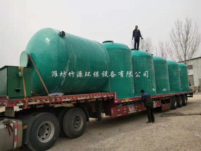 贵州玻璃钢设备分体污水处理施工现场