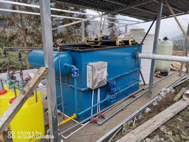 农村养猪场污水处理工艺达标 竹源供应气浮机 一体化设备